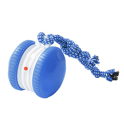 Interactive Pet Rolling Ball Toy Rechargeable Automatic Play Ball for Cats and Dogs-Blue