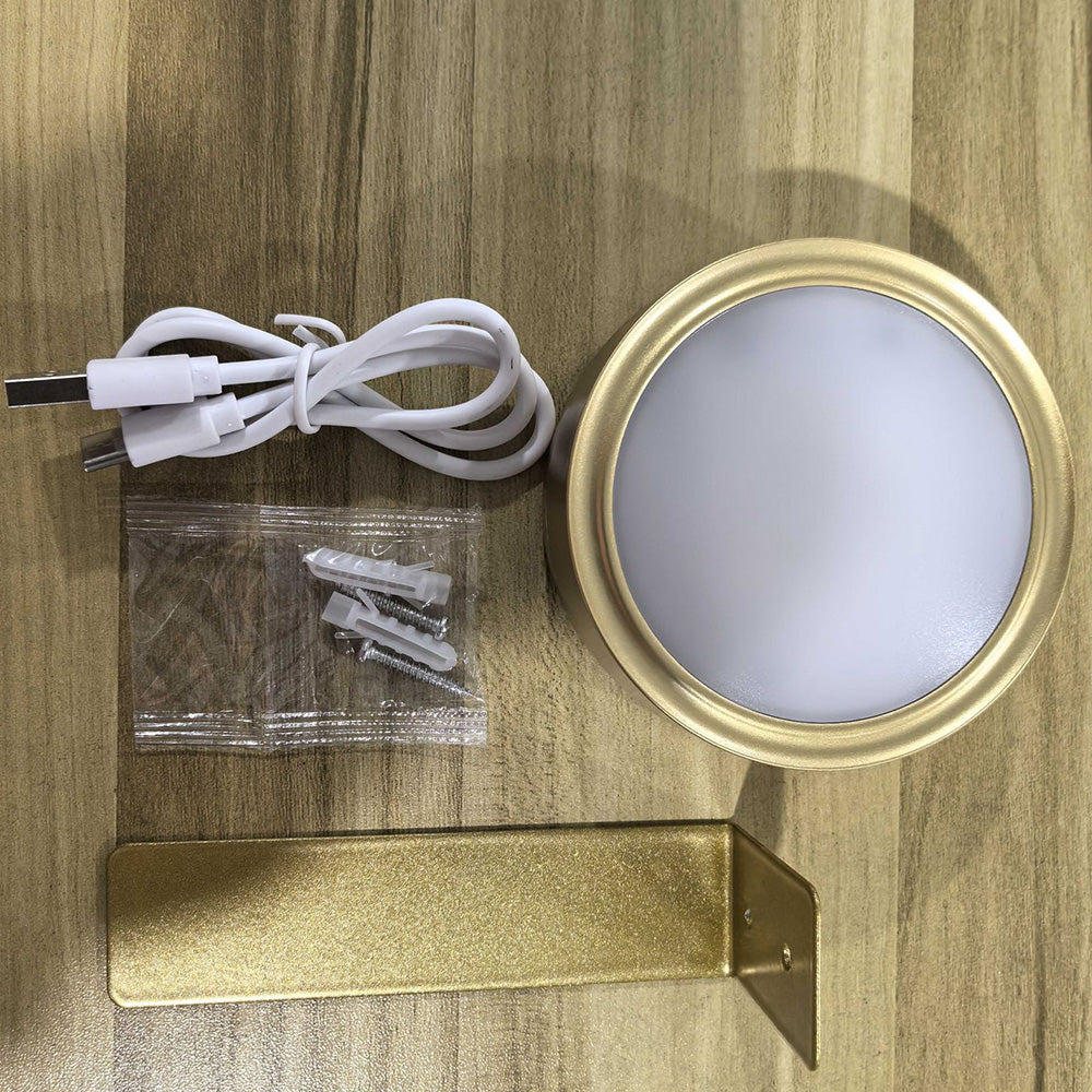 3Pcs Wireless RGB Picture Light Rechargeable LED Art Display Light for Picture Frame Paintings Gold