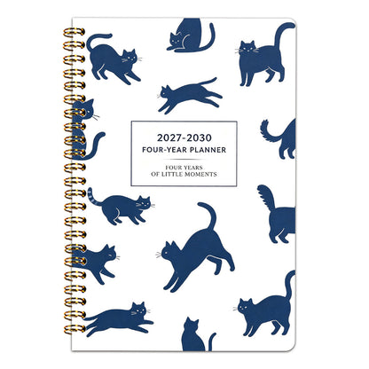 2 Pack 2027-2030 Monthly Planner A5 Four-Year Planner with To-Do List Notes Cat Floral