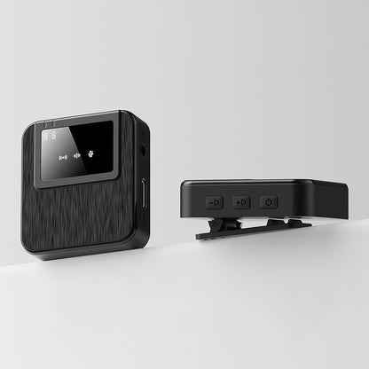 3-in-1 2.4G Wireless Lavalier Microphone Set Compatible with iPhone Android Device for Recording Live Streaming