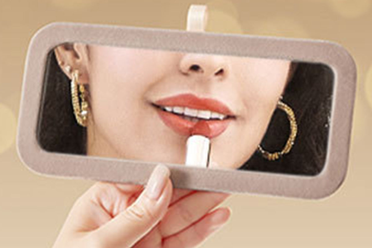 Travel Jewelry Case Jewelry Box Organizer With Mirror Display Case Storage-White