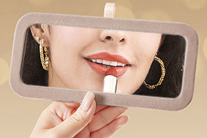 Travel Jewelry Case Jewelry Box Organizer With Mirror Display Case Storage-White