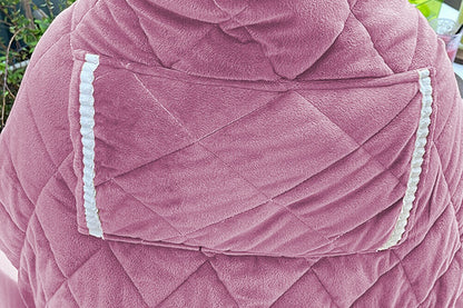 2Pcs USB Heating Pad Portable 5V Heated Travel Blanket Pads For Car Airplane-Pink