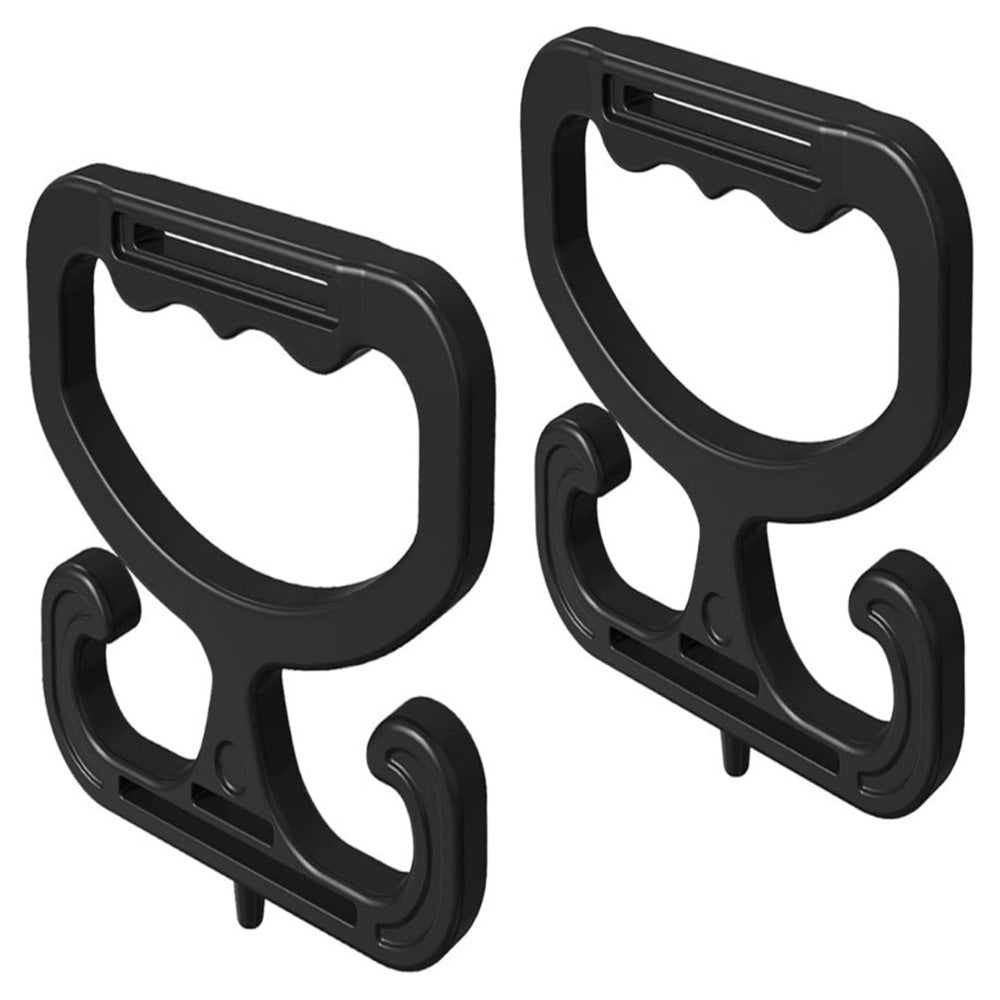 2PCS Grocery Bag Carrier Handles Plastic Bag Holder For Shopping Buckets Black