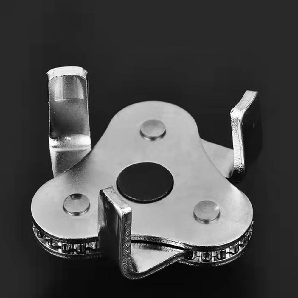 3 Jaw Oil Filter Wrench for Car Adjustable Engine Filter Removal