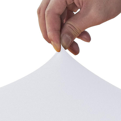 Rectangular Spandex Stretch Tablecloth for Wedding Party White