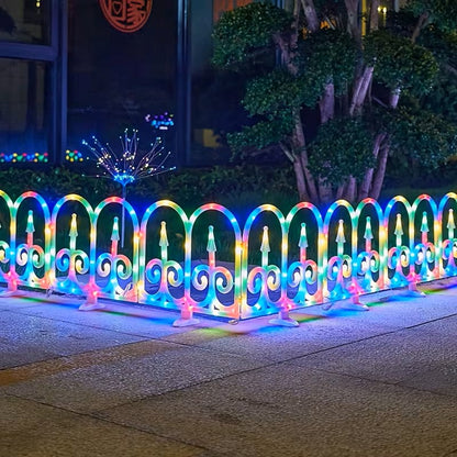 8 Pack European Arch Solar Light IP65 Solar Garden Fence Light - Colorful