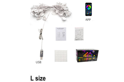 Christmas APP Control Smart Eave Lights Xmas Permanent Outdoor String Lights