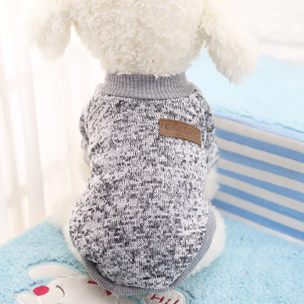 Dog Sweatshirt Pullover for Dogs Cats-Grey