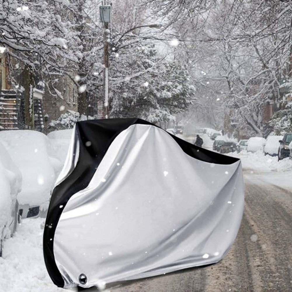 210D Waterproof Bike Cover with Lock Hole for Outdoor Storage