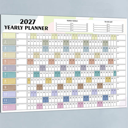 2027 Full Year Wall Calendar - Style3