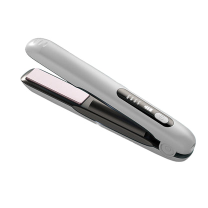 2 in 1 Portable Hair Straightener and Curler Cordless USB Mini Hair  Flat Iron-White
