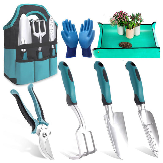 8Pcs Gardening Hand Tools Rust-proof Garden Tools Set