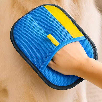 2Pcs Pet Hair Remover Gloves Cats Dogs Hair Remover for Laundry Couch Furniture Carpet-Blue