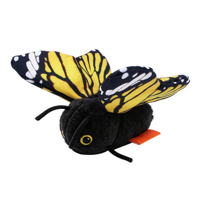 Electric Butterfly Cat Toy with Flapping Wings 3 Modes and Touch Activation - Orange