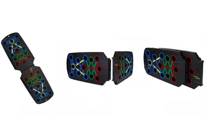 28 in 1 Foldable Push Up Board with Resistance Bands for Full Body Strength Training