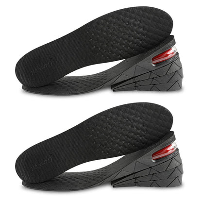 1 Pair 4-Layer Heel Insert Height Increase Insoles Air Taller Cushion Insoles
