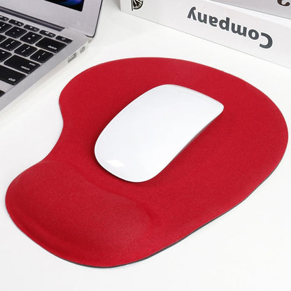 Non Slip Ergonomic Mouse Pad With Wrist Rest Silicone Wrist Support Mouse Mat For Computer-Red