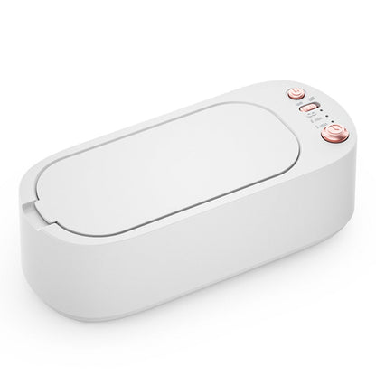 45KHz Ultrasonic Jewelry Cleaning Machine for Jewelry Eyeglasses Rings White