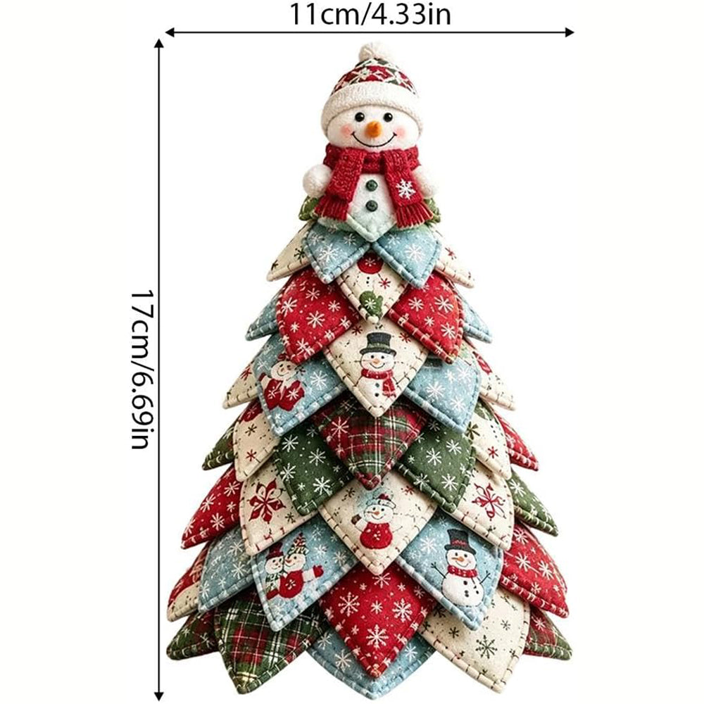 Christmas DIY Felt Craft Kit 3D Quilted Christmas Decoration Kit for Adult - Snowman