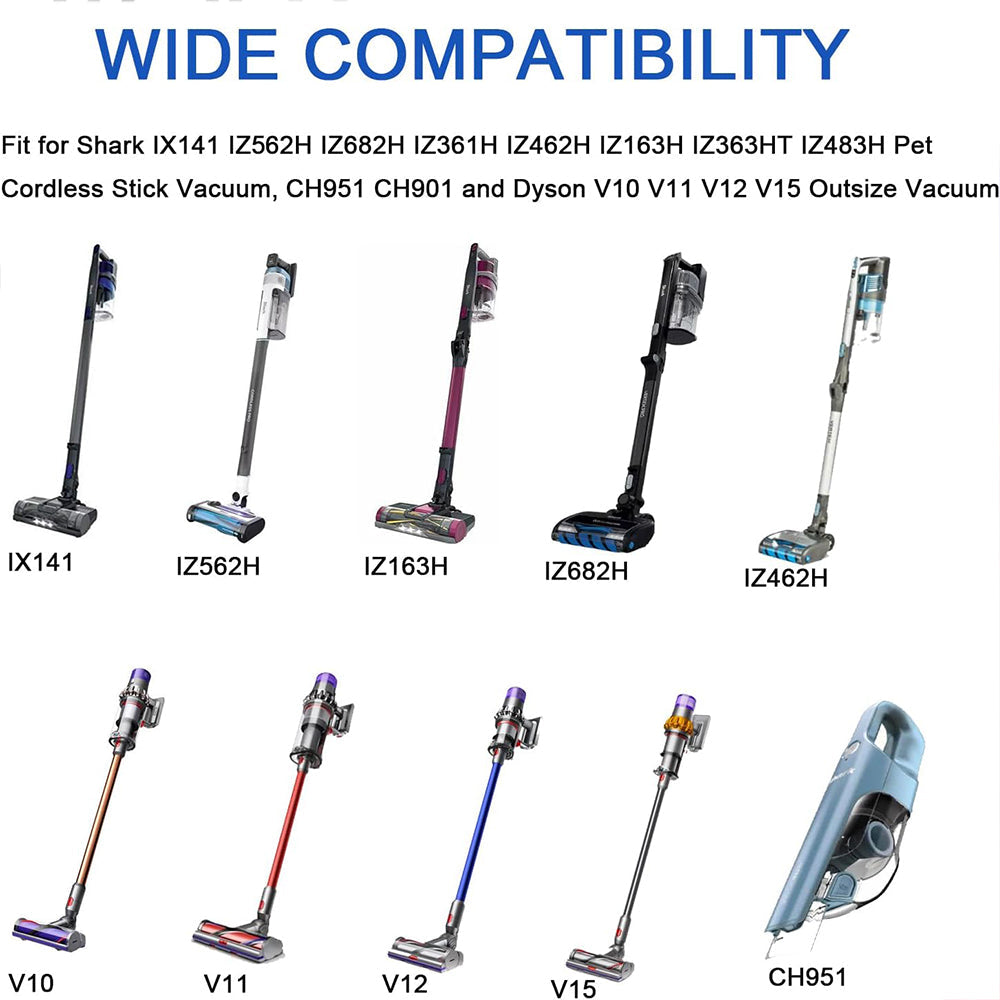 Wall Mount Stick Vacuum Holder Compatible with Shark IZ Series and Dyson V10 V11 V12 V15