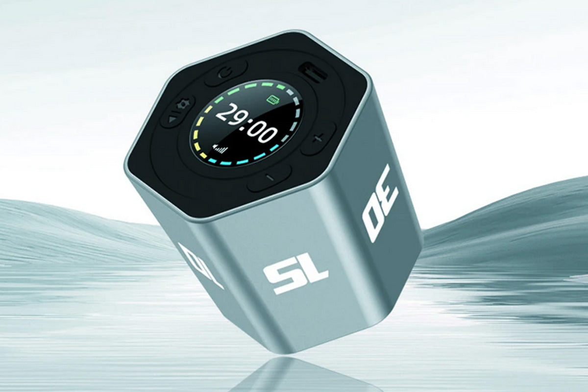 Cube Timer Rotating Timer with Vibration Adjustable Volume Countdown-Blue