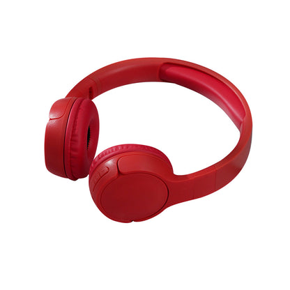 Rechargeable Bluetooth Wireless Headphones On-Ear Stereo Headset Red
