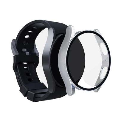 2Pcs Full Screen Protector Case Cover For Samsung Galaxy Watch 5 40mm Rose Gold and Silver