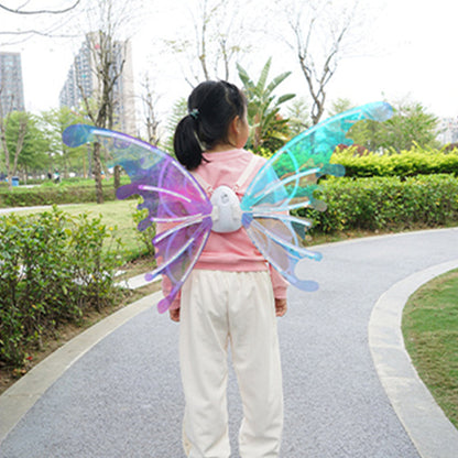 Electric Butterfly Wings LED Luminous Elf Wings with Music Glowing Shiny Dress Up Props