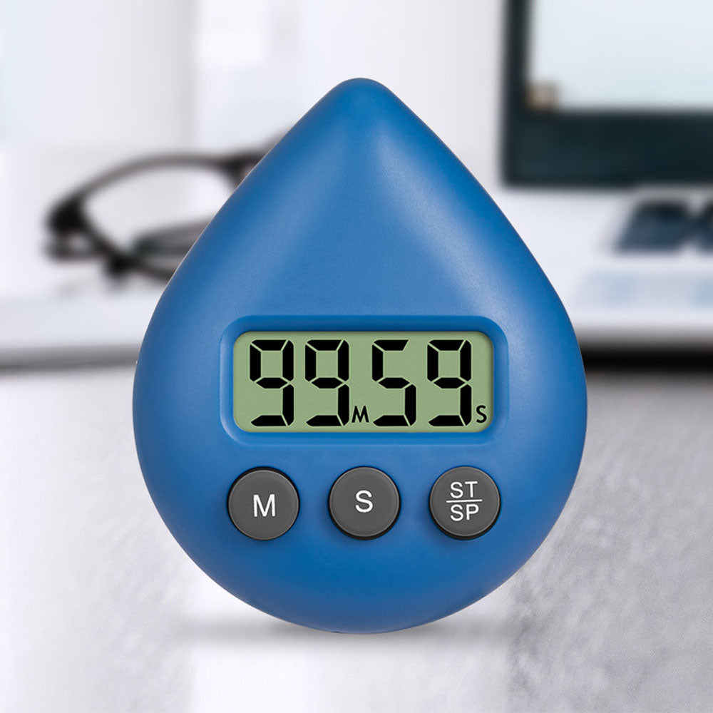 Water Resistant Digital Kitchen Countdown Timer- Blue