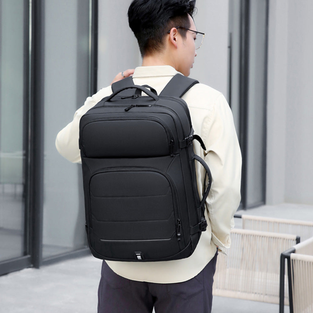 Large Capacity Expandable Business Luggage Backpack Water-repellent Travel Bag Laptop Bag