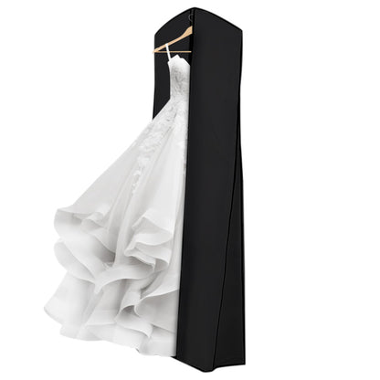 Portable Wedding Dress Garment Bag for Bridal Gowns and Cheongsam-Black