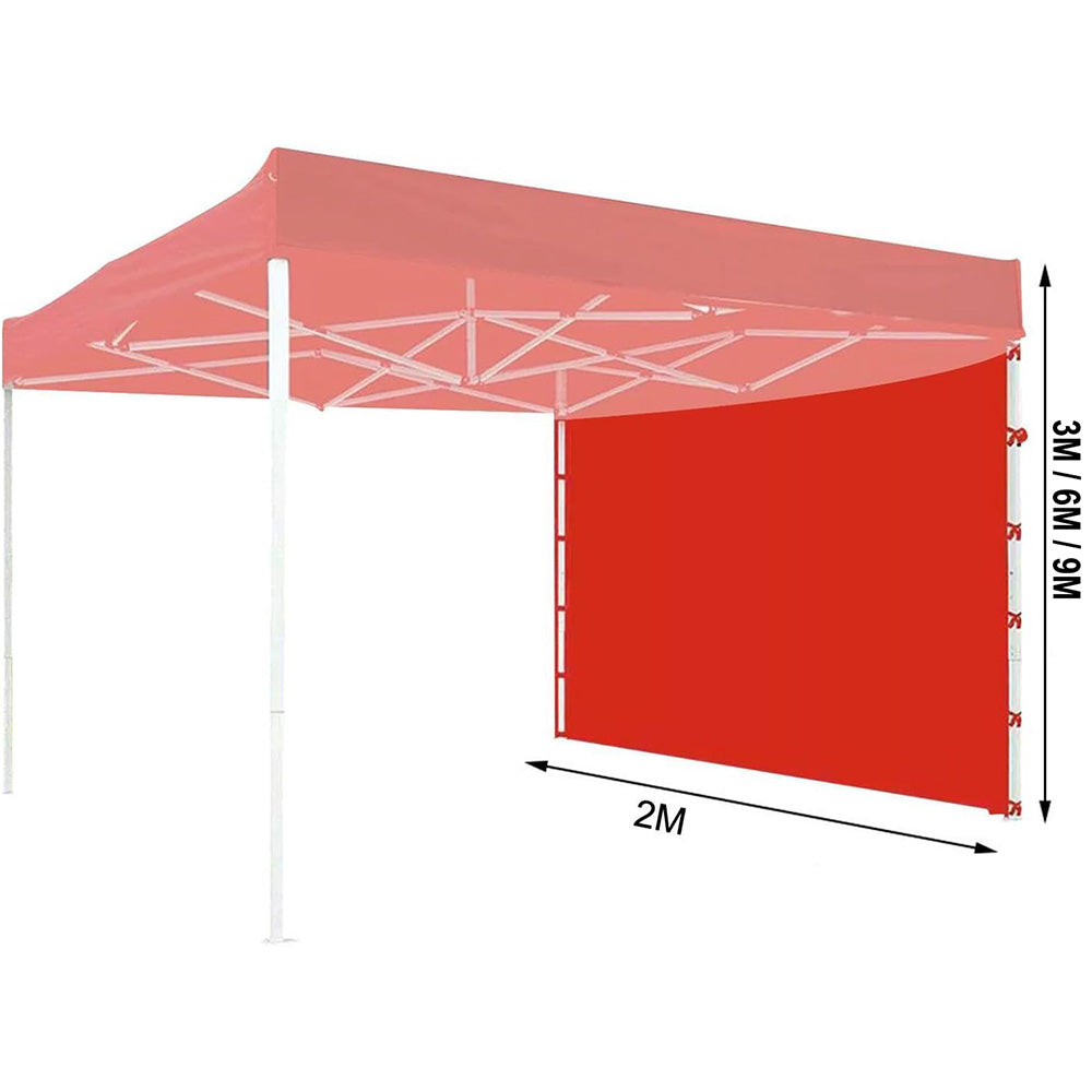 Instant Canopy Tent Sidewalls Portable Canopy with Side Panels for Camping Red