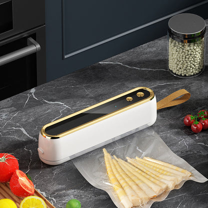 Cordless Portable Mini Vacuum Sealer Machine-White