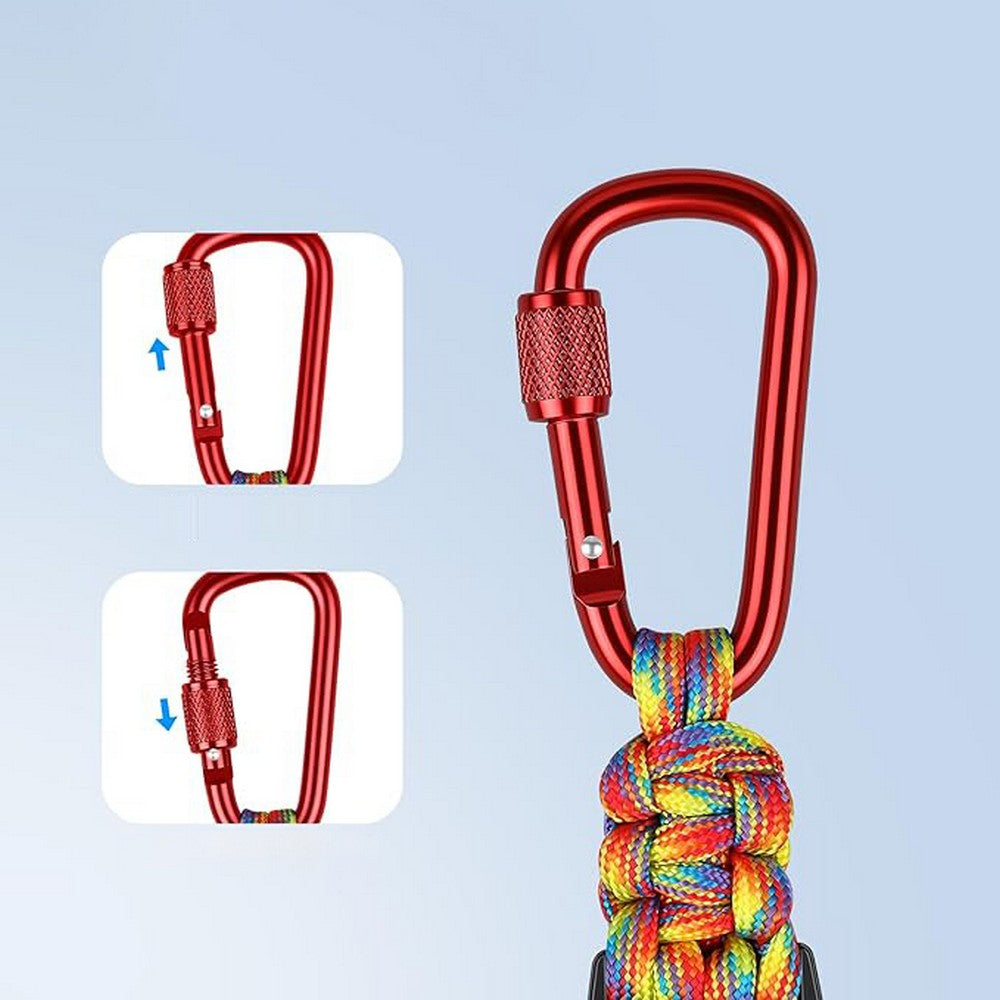 Anti-theft Phone Tether Mobile Phone Lanyard for Cycling Hiking Climbing Fishing-Red