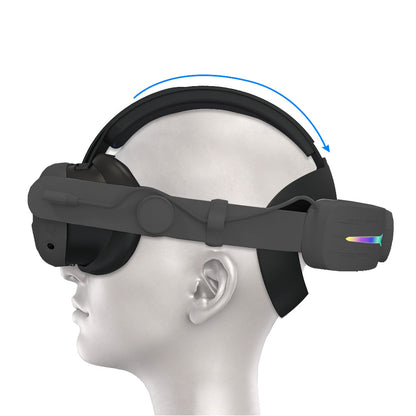 For Meta Oculus Quest 3 VR Head Strap RGB Comfort Headstrap Black