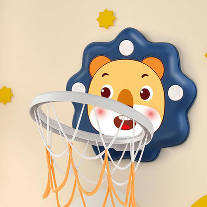 Adjustable Indoor Basketball Hoop for Kids ¨C Toddlers Mini Basketball Set Blue