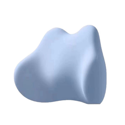 Lumbar Support Sleeping Pillow Memory Foam Cushion Waist Support for Side and Back Sleepers Blue