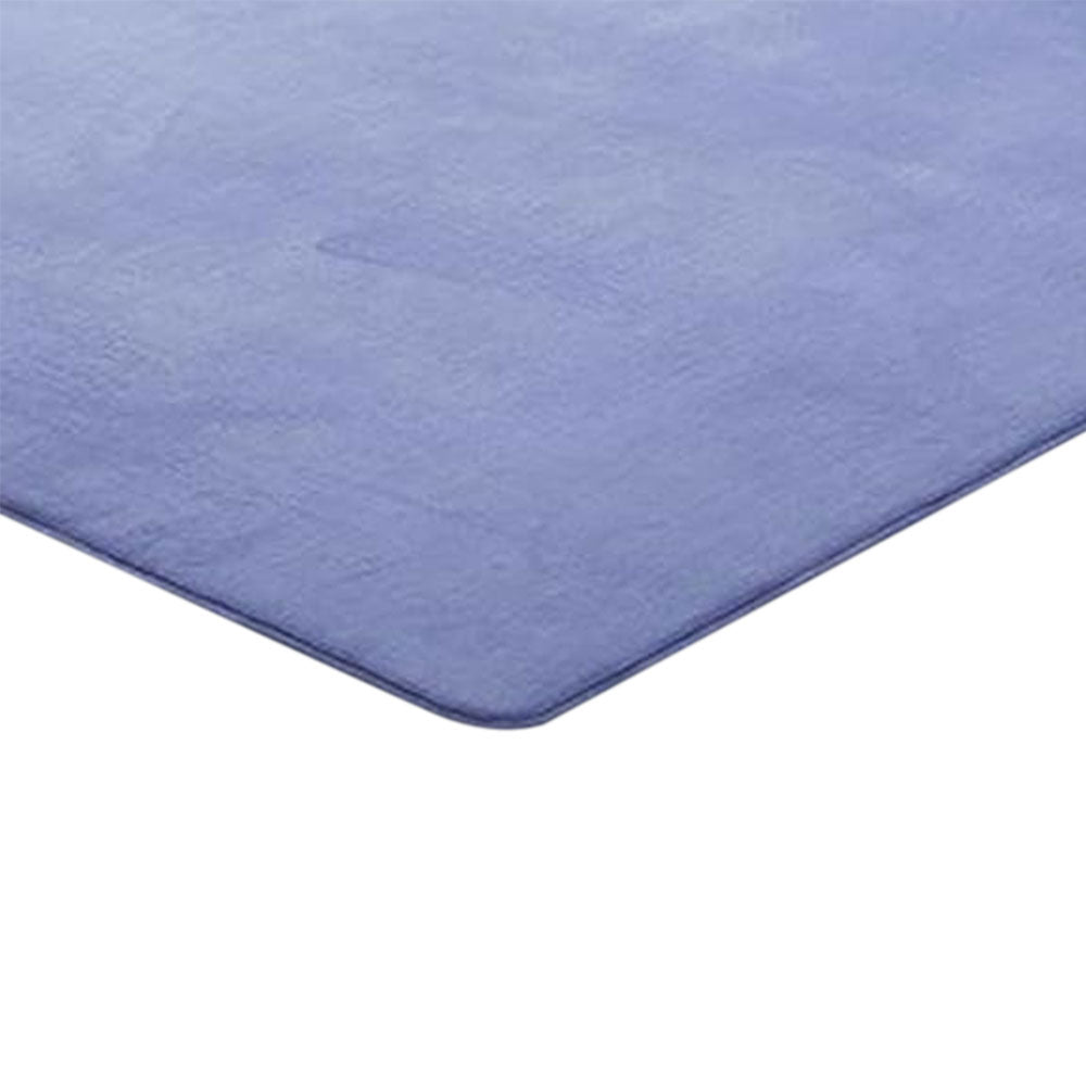 Coral Fleece Soft Carpet Fast Rebound Sponge Floor Mat-Blue