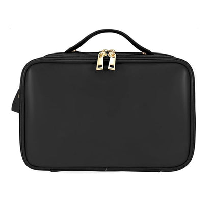Large Capacity Travel Makeup Bag Portable Cosmetic Organizer Storage Toiletry Bags-Black