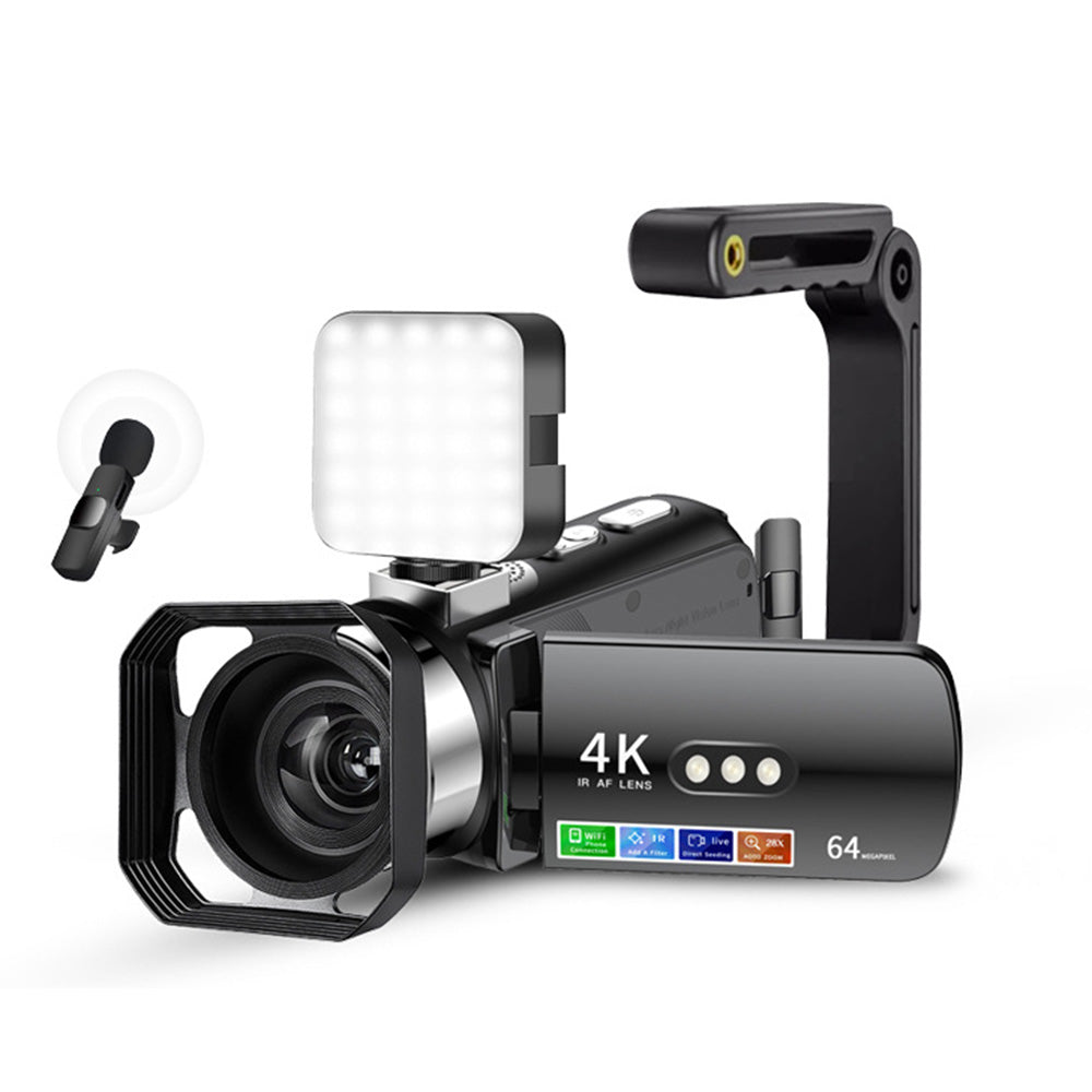 4K 64MP Video Camcorder with 28X Digital Zoom Vlogging Camera for YouTube Style 3