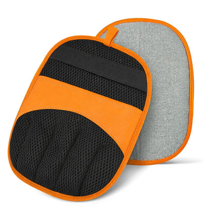 Electrostatic Pet Hair Remover Gloves Reusable Lint Brush for Furniture Car Seats-Orange