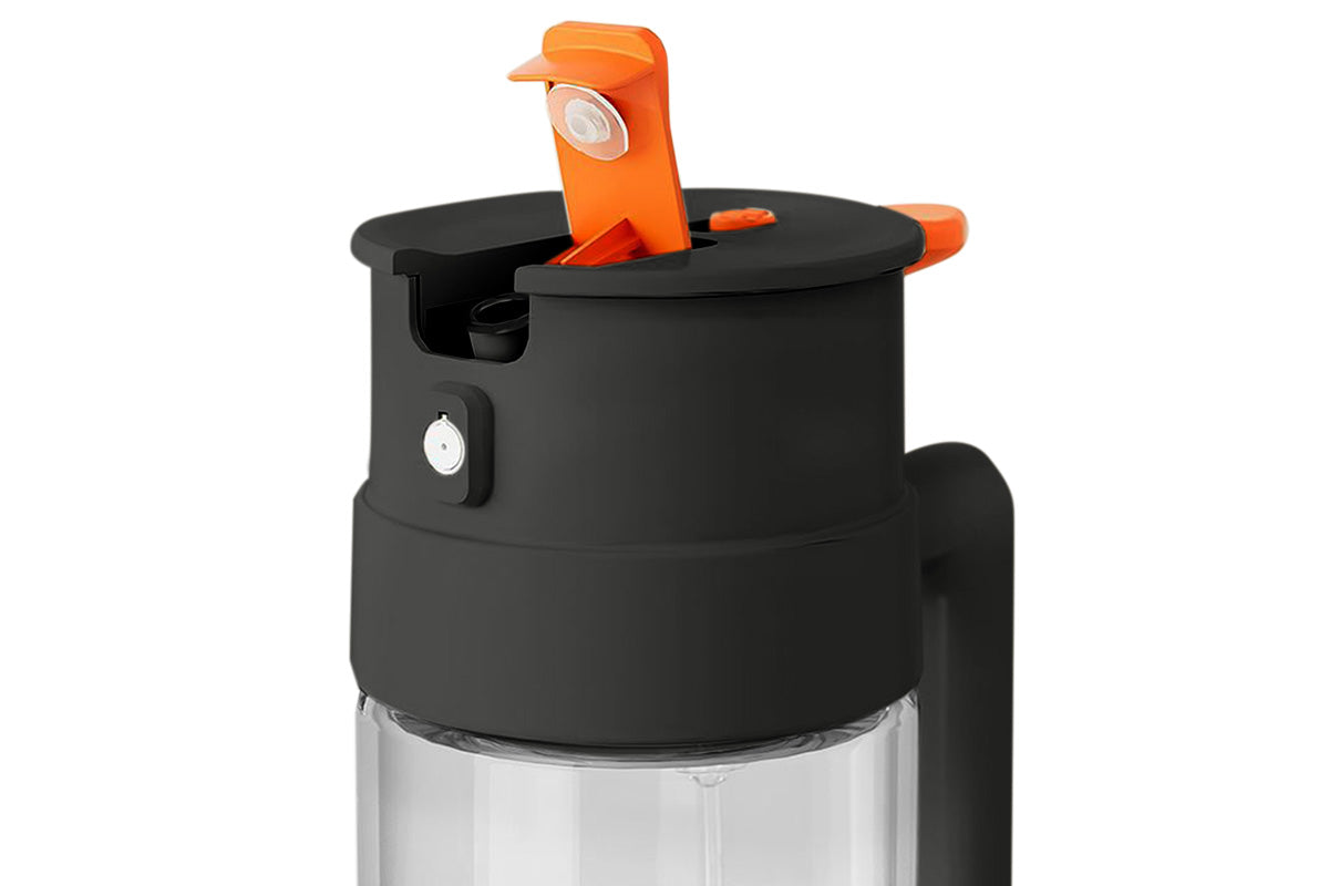 2 In 1 650ml Oil Sprayer Olive Oil Dispenser Bottle For Cooking Baking BBQ-Black