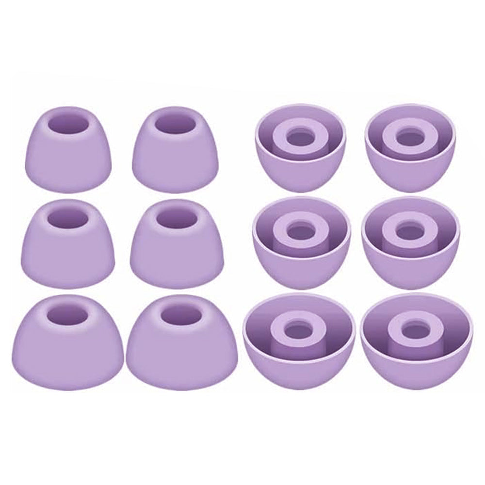 12 Pack Silicone Ear Tips for Samsung Galaxy Buds2 Pro S M L Sizes Replacement-Purple