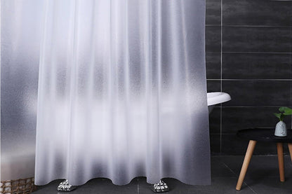 PEVA Shower Curtain Liner with Grommets and Hooks - White