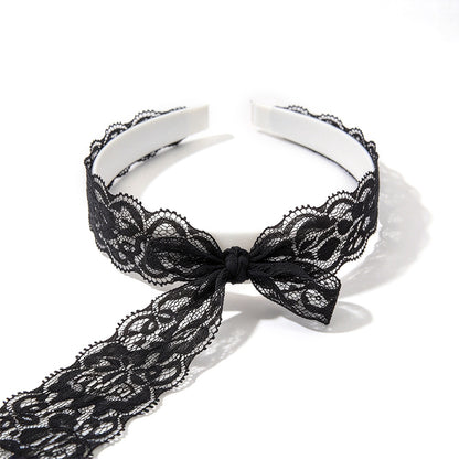 10 Yards Elastic Floral Lace Trim Stretch Ribbon for Sewing and DIY Crafts - Black