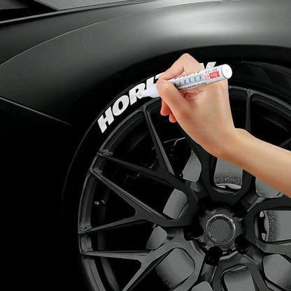 12Pcs Permanent Oil Based Paint Pen Waterproof Markers White