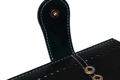 Wallet with Money Clip RFID Blocking Minimalist PU Leather for men women-Black