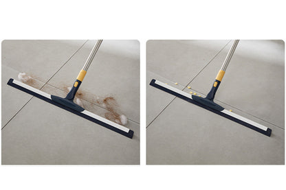 Telescopic Long Handle Floor Squeegee Scrubber - Blue