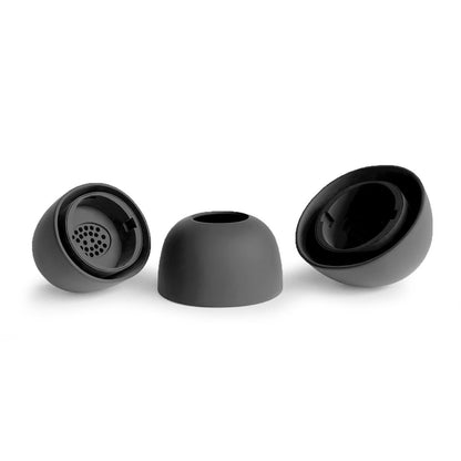 12Pcs Silicone Ear Tips for Samsung Galaxy Buds3 Pro Replacement Earbud Covers-Grey